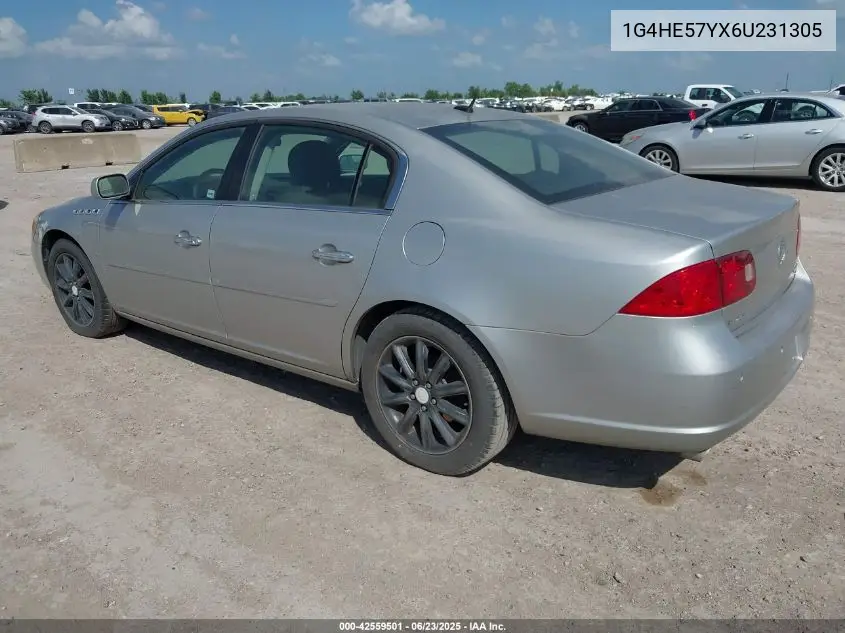 2006 Buick Lucerne Cxs VIN: 1G4HE57YX6U231305 Lot: 42559501