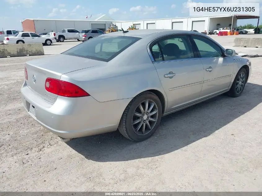 2006 Buick Lucerne Cxs VIN: 1G4HE57YX6U231305 Lot: 42559501