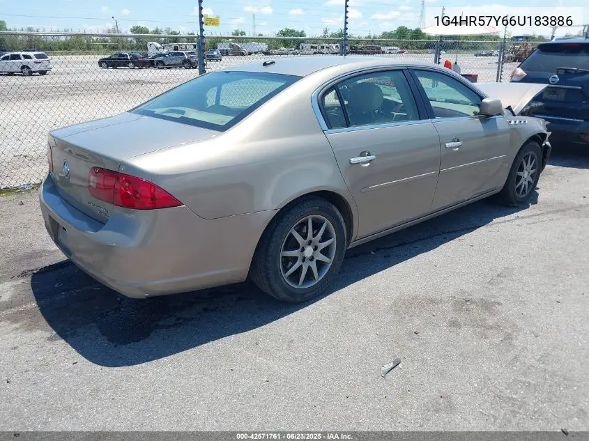 2006 Buick Lucerne Cxl VIN: 1G4HR57Y66U183886 Lot: 42571761