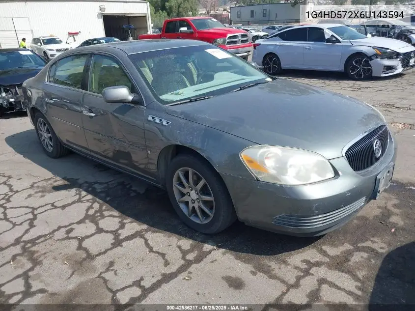 2006 Buick Lucerne Cxl VIN: 1G4HD572X6U143594 Lot: 42586217
