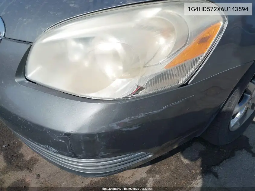 2006 Buick Lucerne Cxl VIN: 1G4HD572X6U143594 Lot: 42586217