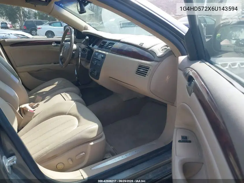 2006 Buick Lucerne Cxl VIN: 1G4HD572X6U143594 Lot: 42586217