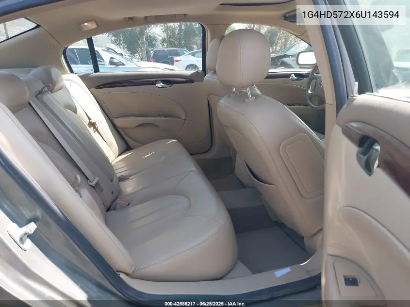 2006 Buick Lucerne Cxl VIN: 1G4HD572X6U143594 Lot: 42586217