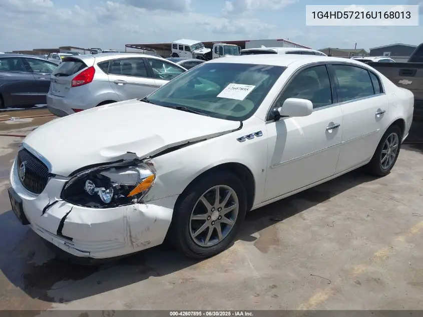 2006 Buick Lucerne Cxl VIN: 1G4HD57216U168013 Lot: 42607895