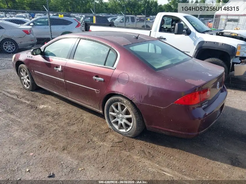 2006 Buick Lucerne Cxl VIN: 1G4HD57256U148315 Lot: 42609516