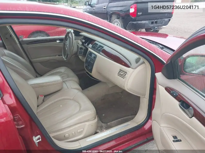 2006 Buick Lucerne Cxl VIN: 1G4HD57236U204171 Lot: 42610353