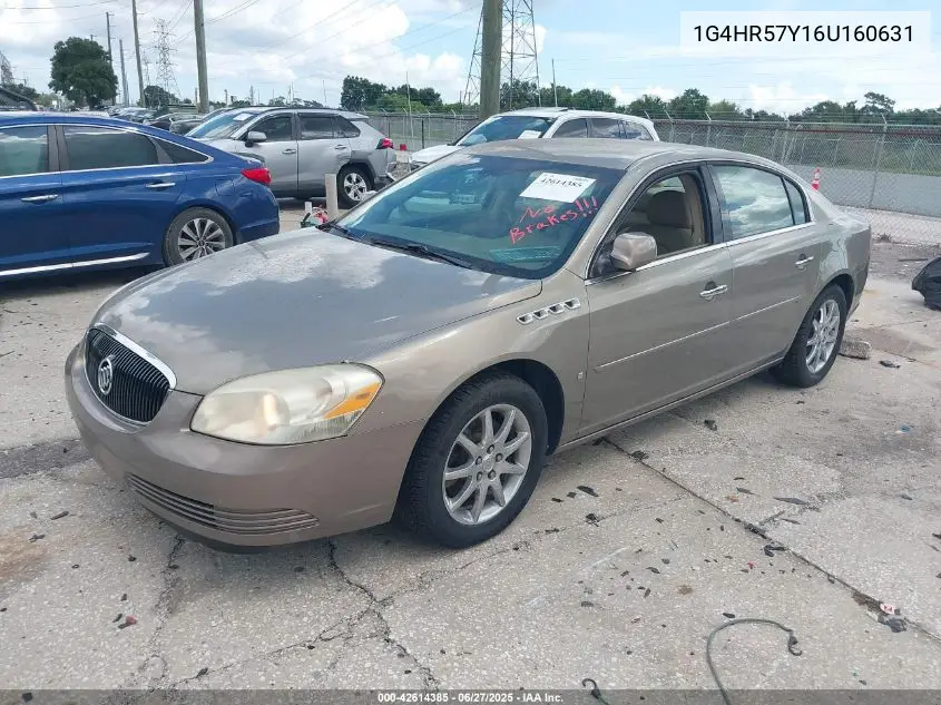 2006 Buick Lucerne Cxl VIN: 1G4HR57Y16U160631 Lot: 42614385