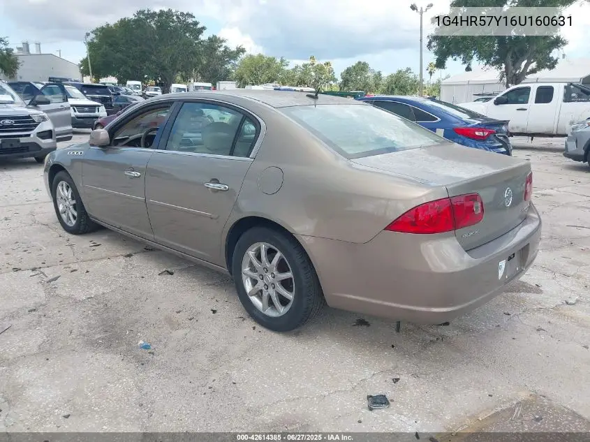 2006 Buick Lucerne Cxl VIN: 1G4HR57Y16U160631 Lot: 42614385