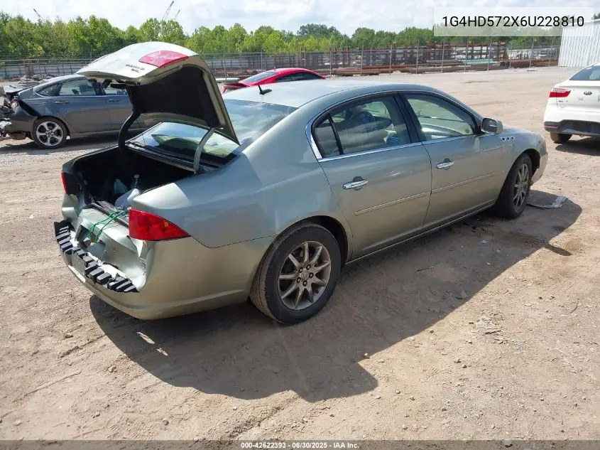 2006 Buick Lucerne Cxl VIN: 1G4HD572X6U228810 Lot: 42622393