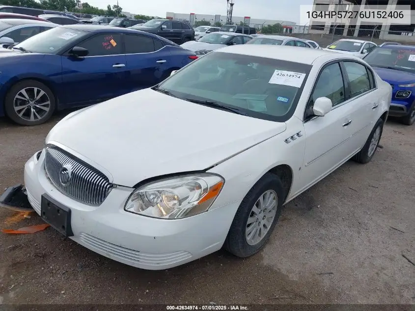 2006 Buick Lucerne Cx VIN: 1G4HP57276U152406 Lot: 42634974