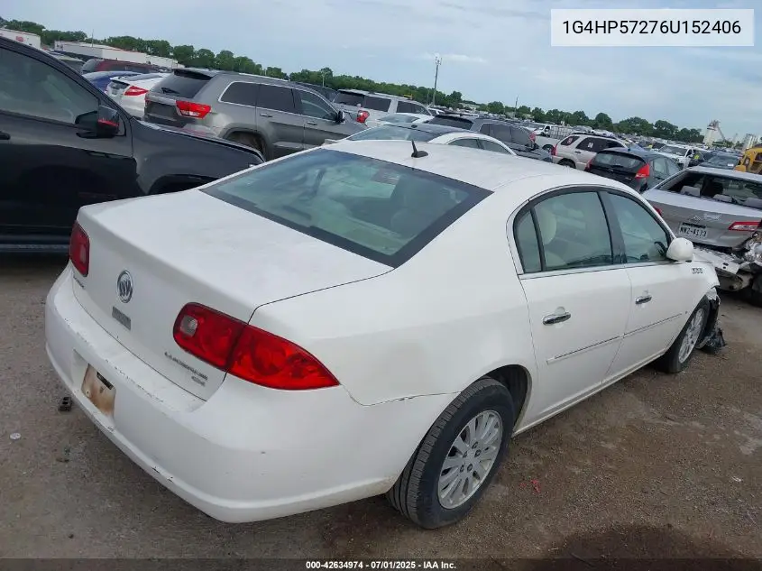 2006 Buick Lucerne Cx VIN: 1G4HP57276U152406 Lot: 42634974