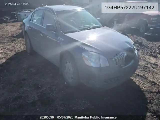 2007 Buick Lucerne Cx V6 VIN: 1G4HP57227U197142 Lot: 20205590