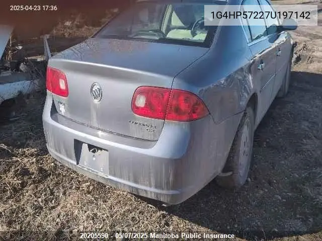 2007 Buick Lucerne Cx V6 VIN: 1G4HP57227U197142 Lot: 20205590