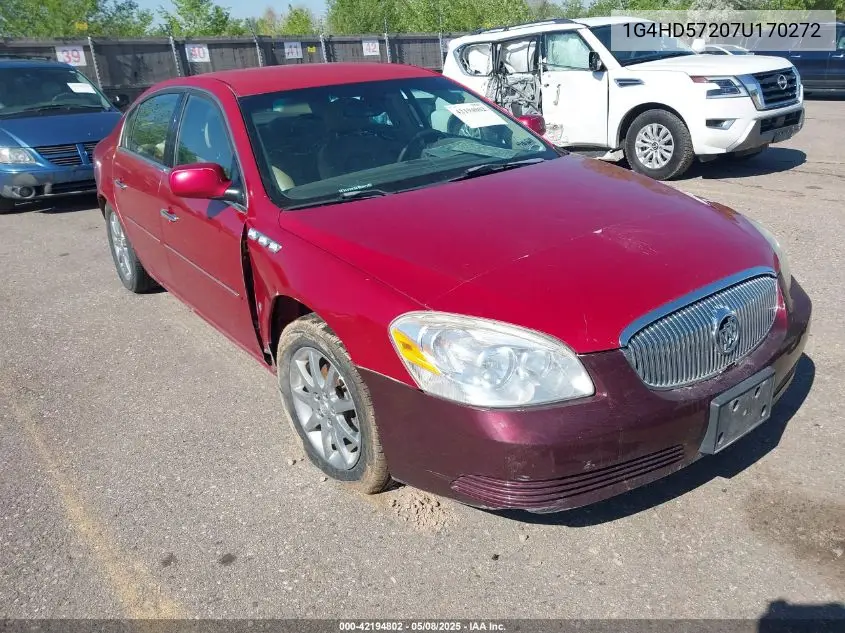 2007 Buick Lucerne Cxl VIN: 1G4HD57207U170272 Lot: 42194802