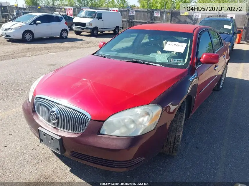 2007 Buick Lucerne Cxl VIN: 1G4HD57207U170272 Lot: 42194802