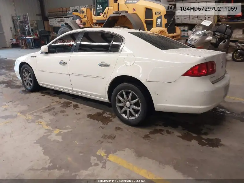 2007 Buick Lucerne Cxl VIN: 1G4HD57297U211059 Lot: 42231118