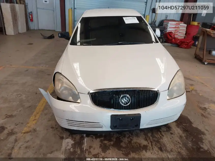 2007 Buick Lucerne Cxl VIN: 1G4HD57297U211059 Lot: 42231118