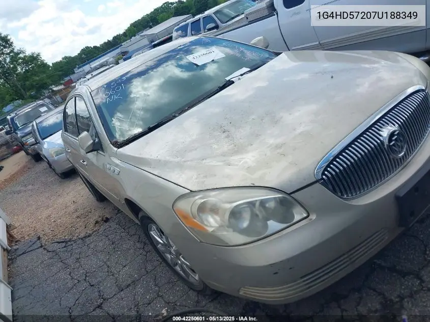 2007 Buick Lucerne Cxl VIN: 1G4HD57207U188349 Lot: 42250601