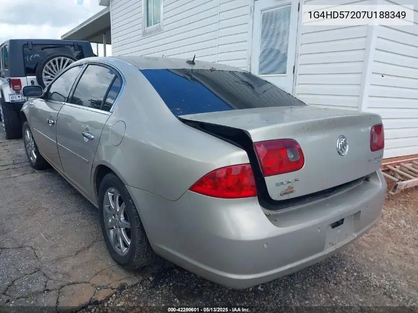 2007 Buick Lucerne Cxl VIN: 1G4HD57207U188349 Lot: 42250601