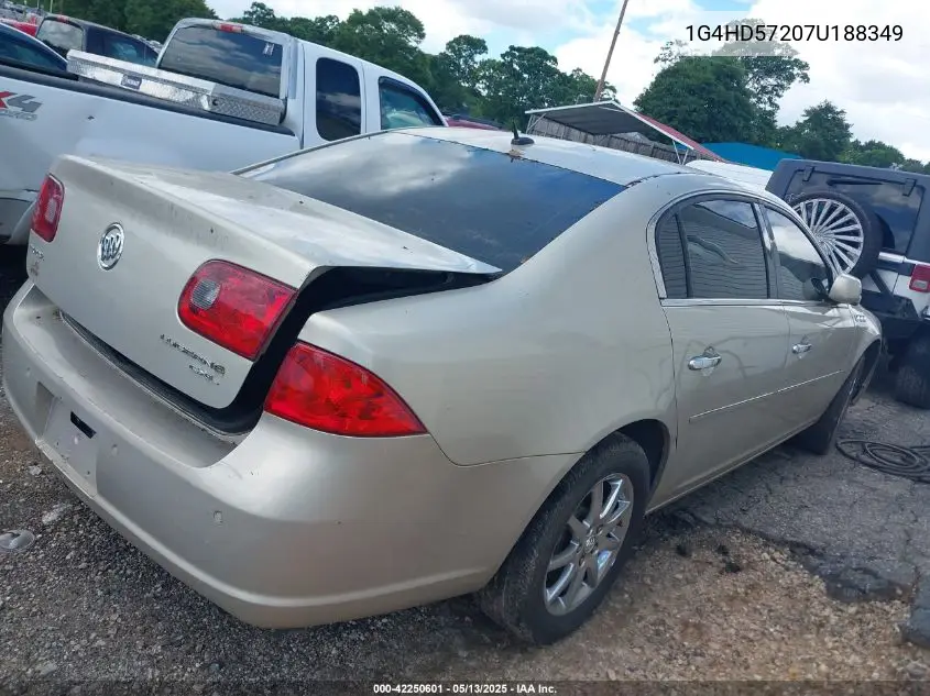2007 Buick Lucerne Cxl VIN: 1G4HD57207U188349 Lot: 42250601