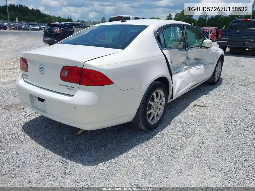 2007 Buick Lucerne Cxl VIN: 1G4HD57267U158532 Lot: 42574494