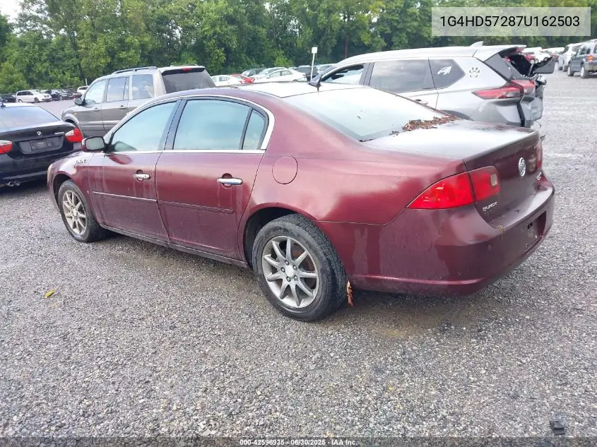 2007 Buick Lucerne Cxl VIN: 1G4HD57287U162503 Lot: 42596935