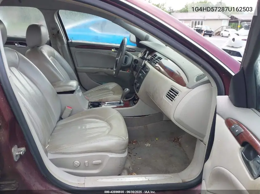 2007 Buick Lucerne Cxl VIN: 1G4HD57287U162503 Lot: 42596935