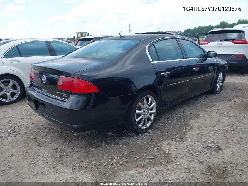 2007 Buick Lucerne Cxs VIN: 1G4HE57Y37U123576 Lot: 42603052