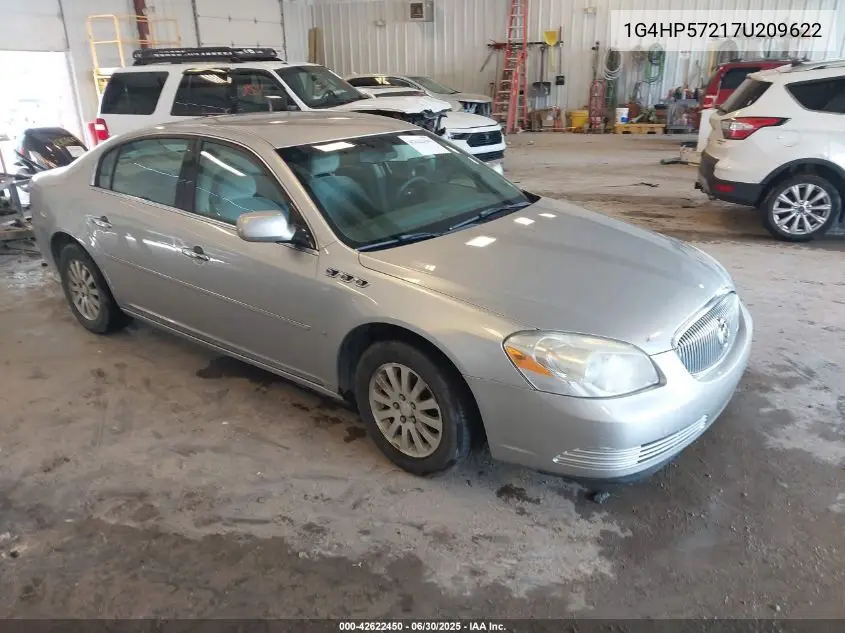 2007 Buick Lucerne Cx VIN: 1G4HP57217U209622 Lot: 42622450