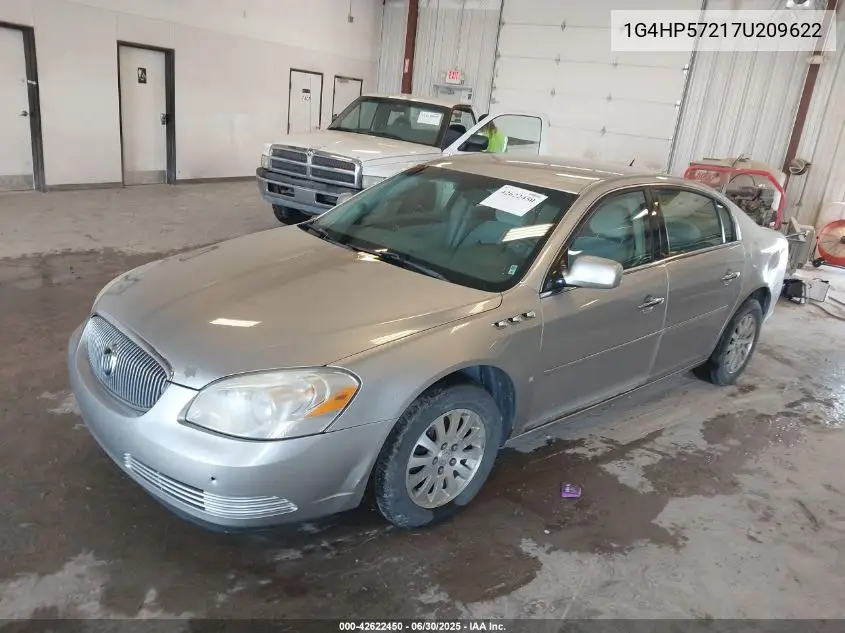 2007 Buick Lucerne Cx VIN: 1G4HP57217U209622 Lot: 42622450