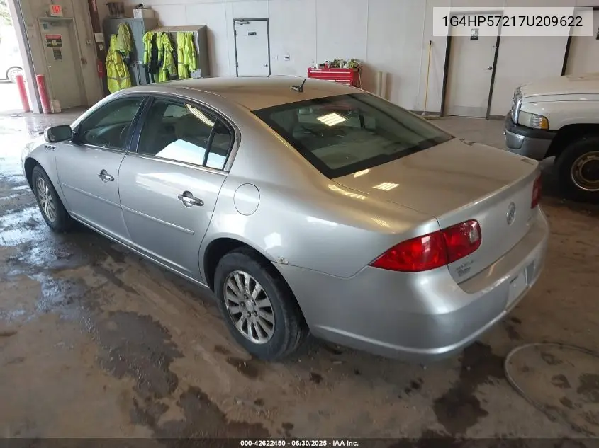 2007 Buick Lucerne Cx VIN: 1G4HP57217U209622 Lot: 42622450