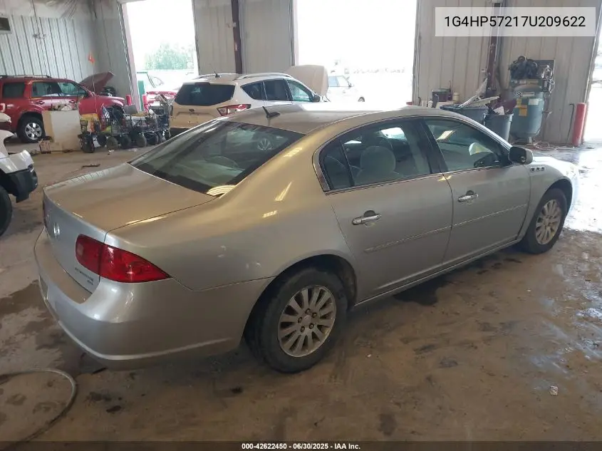 2007 Buick Lucerne Cx VIN: 1G4HP57217U209622 Lot: 42622450