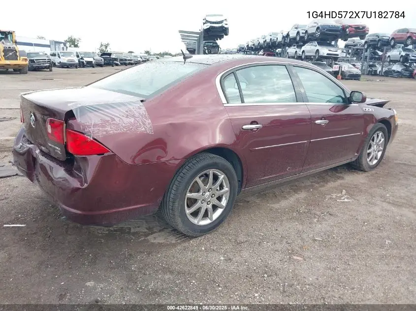 2007 Buick Lucerne Cxl VIN: 1G4HD572X7U182784 Lot: 42622849