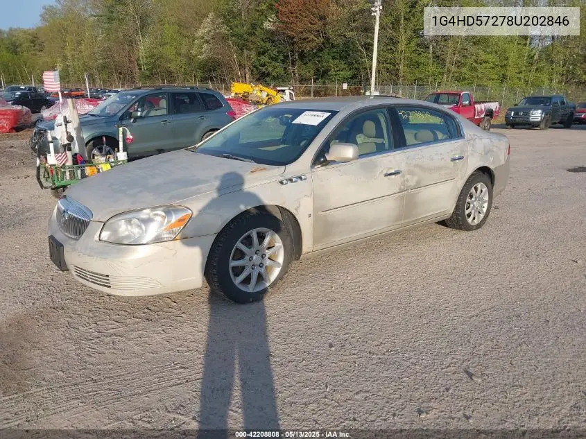 2008 Buick Lucerne Cxl VIN: 1G4HD57278U202846 Lot: 42208808