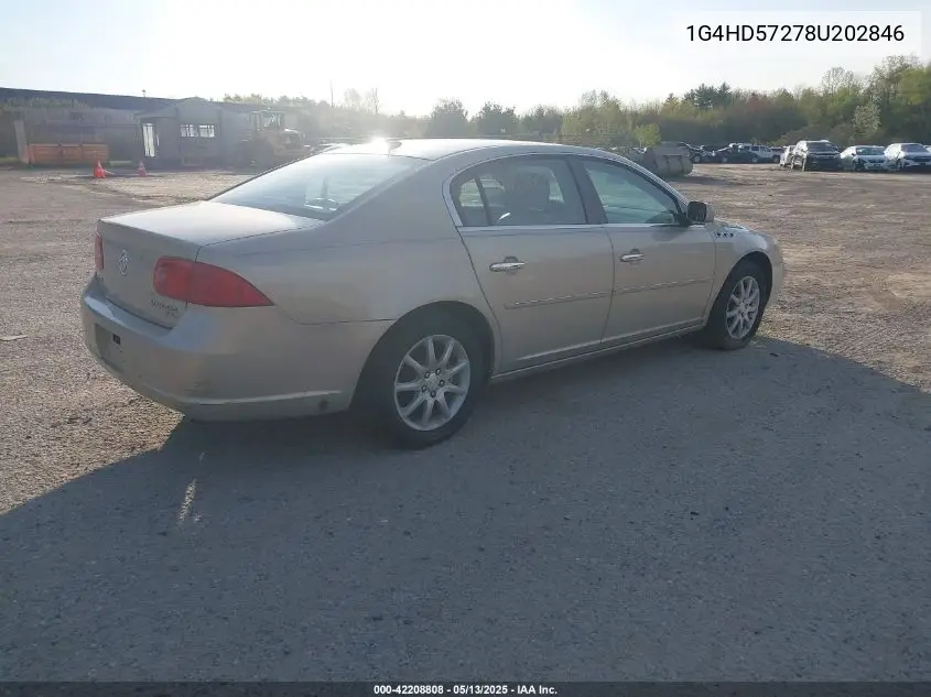 2008 Buick Lucerne Cxl VIN: 1G4HD57278U202846 Lot: 42208808