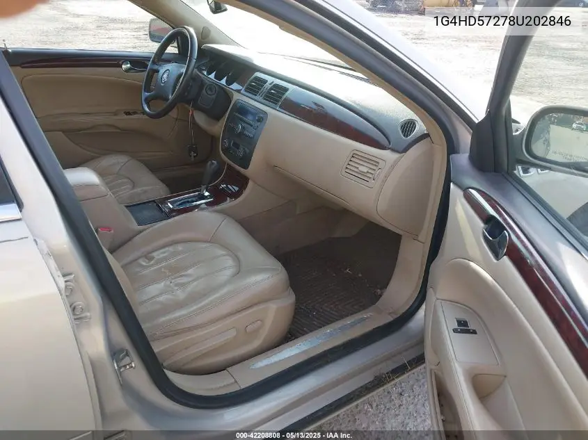 2008 Buick Lucerne Cxl VIN: 1G4HD57278U202846 Lot: 42208808