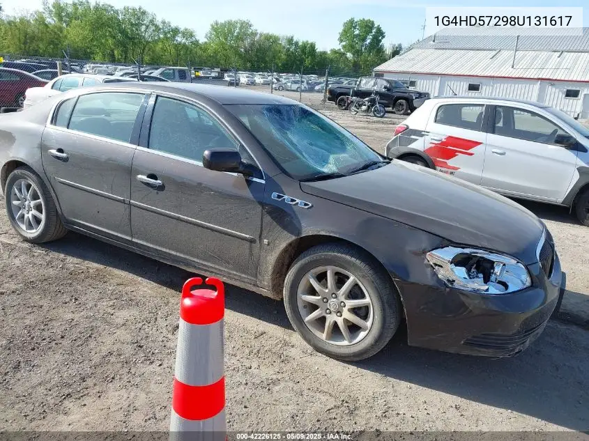 2008 Buick Lucerne Cxl VIN: 1G4HD57298U131617 Lot: 42226125