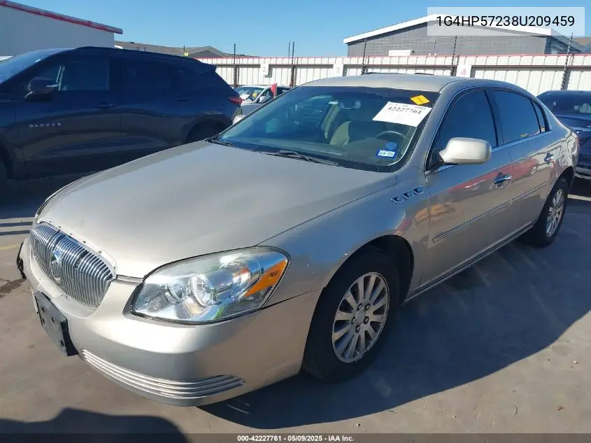 2008 Buick Lucerne Cx VIN: 1G4HP57238U209459 Lot: 42227761