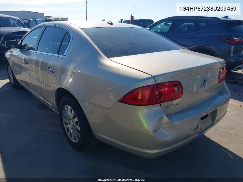 2008 Buick Lucerne Cx VIN: 1G4HP57238U209459 Lot: 42227761