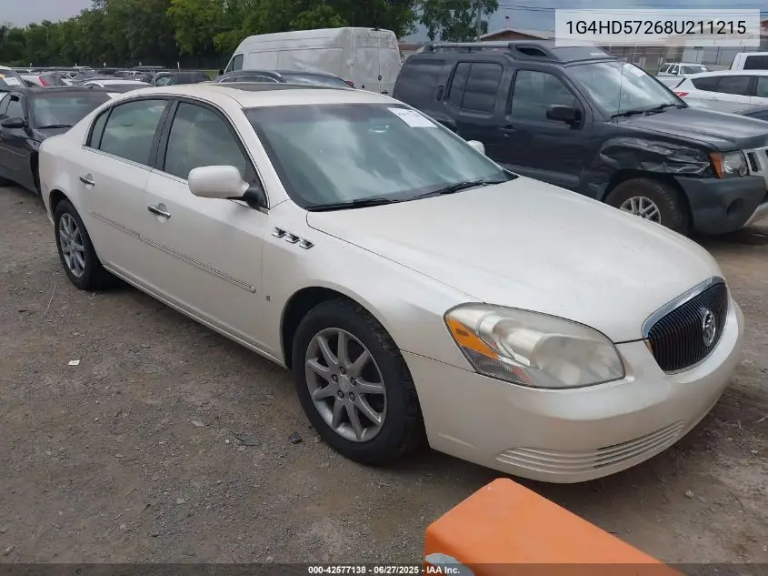 2008 Buick Lucerne Cxl VIN: 1G4HD57268U211215 Lot: 42577138