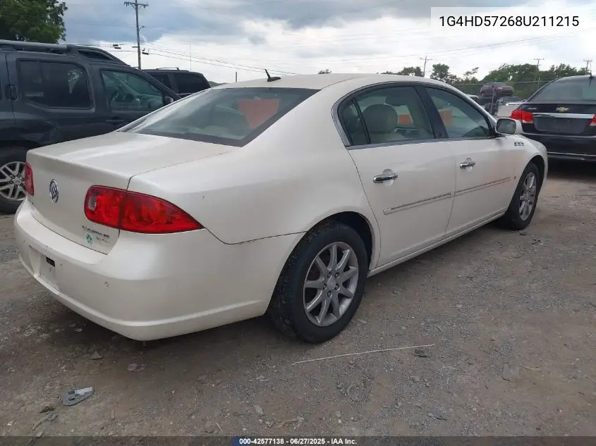 2008 Buick Lucerne Cxl VIN: 1G4HD57268U211215 Lot: 42577138