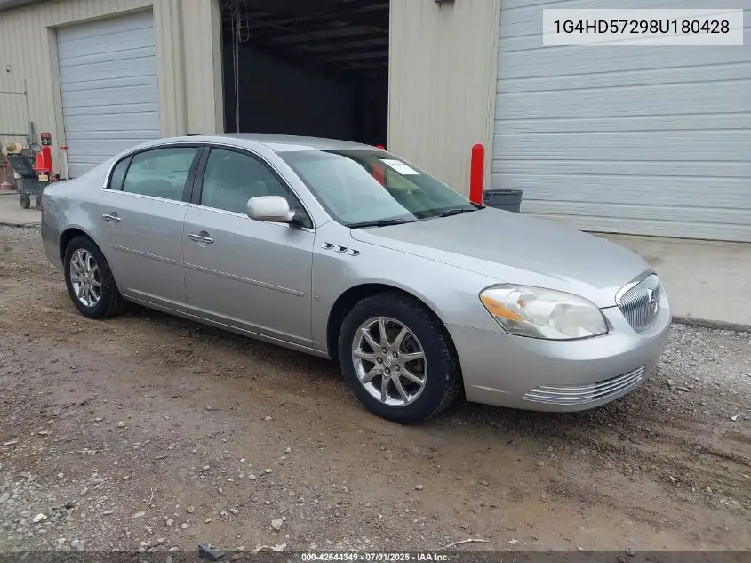 2008 Buick Lucerne Cxl VIN: 1G4HD57298U180428 Lot: 42644349