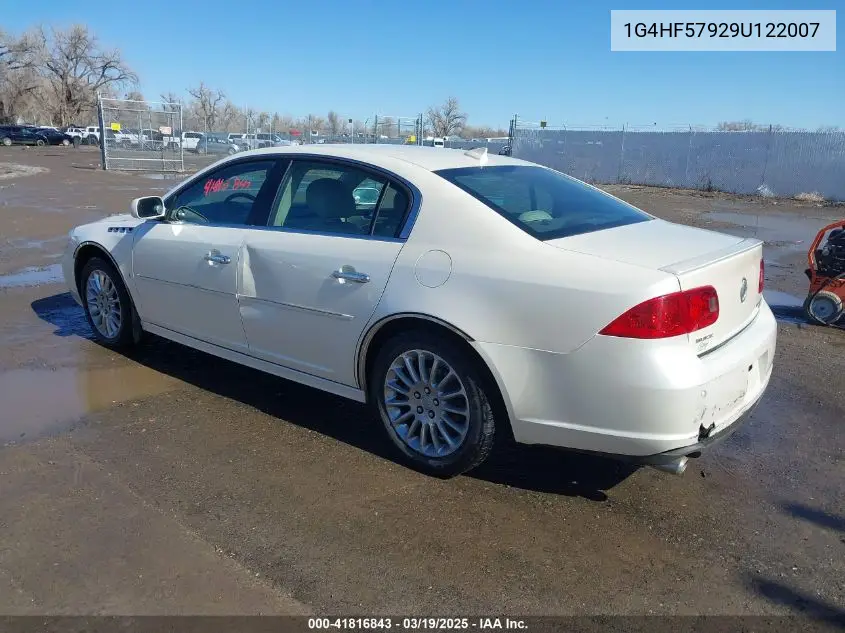 2009 Buick Lucerne Super VIN: 1G4HF57929U122007 Lot: 41816843