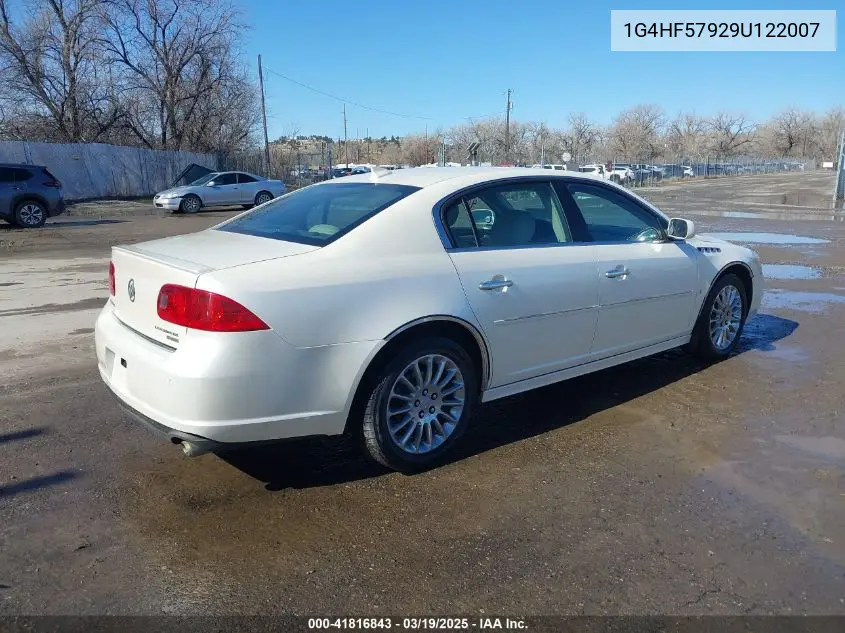 2009 Buick Lucerne Super VIN: 1G4HF57929U122007 Lot: 41816843