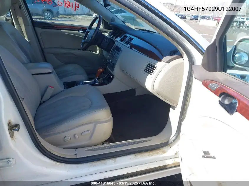 2009 Buick Lucerne Super VIN: 1G4HF57929U122007 Lot: 41816843
