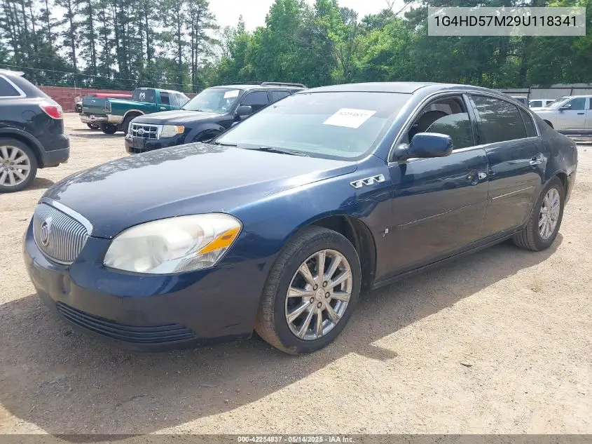 2009 Buick Lucerne Cxl-3 VIN: 1G4HD57M29U118341 Lot: 42254837
