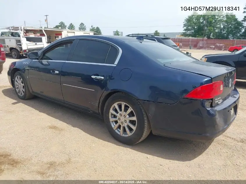 2009 Buick Lucerne Cxl-3 VIN: 1G4HD57M29U118341 Lot: 42254837