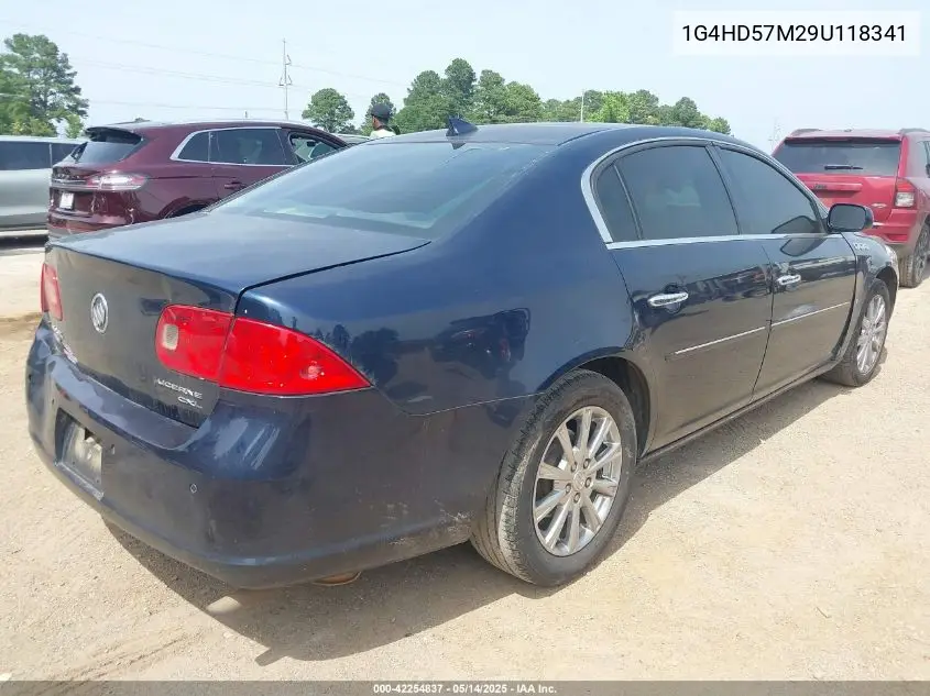 2009 Buick Lucerne Cxl-3 VIN: 1G4HD57M29U118341 Lot: 42254837