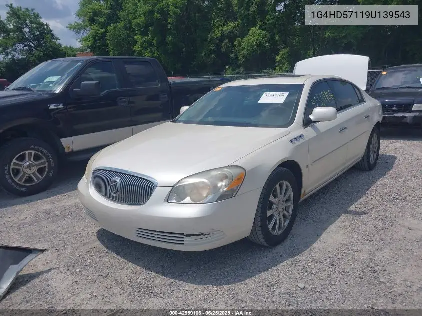 2009 Buick Lucerne Cxl-4 VIN: 1G4HD57119U139543 Lot: 42559106