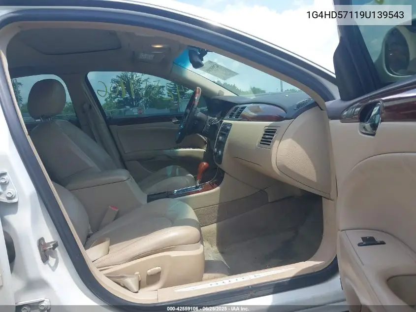 2009 Buick Lucerne Cxl-4 VIN: 1G4HD57119U139543 Lot: 42559106